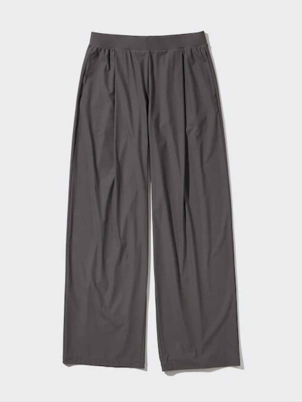 UNIQLO AIRism STRAIGHT LOOSE EXTRA-STRETCHY TROUSERS Black Size Small Pockets